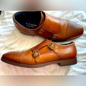 Cole Haan Jefferson Grand Double Monk Strap Men's Shoes size 12 M C26164 Tan